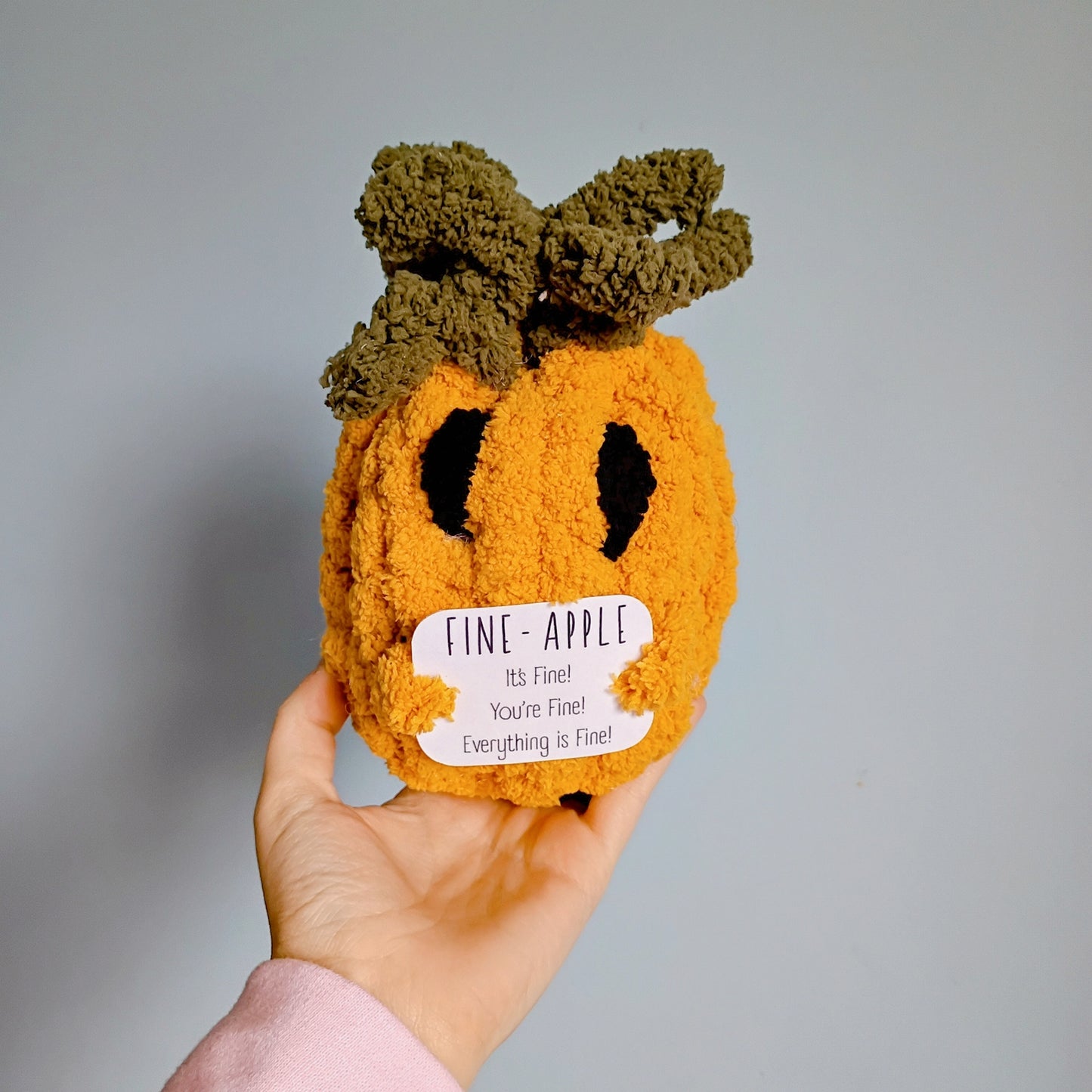 Hand Knit Emotional Support Pickle, Potato & Pineapple