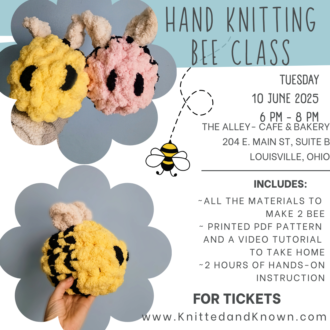 Bee Stuffie Class - June 10th at the Alley Cafe & Bakery
