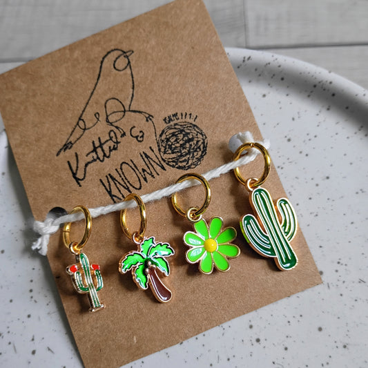 Tropical Charm Stitch Markers – Set of 4