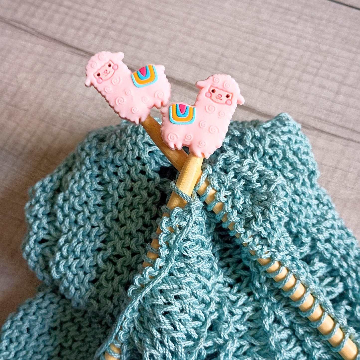 Llama Knitting Needle Stoppers