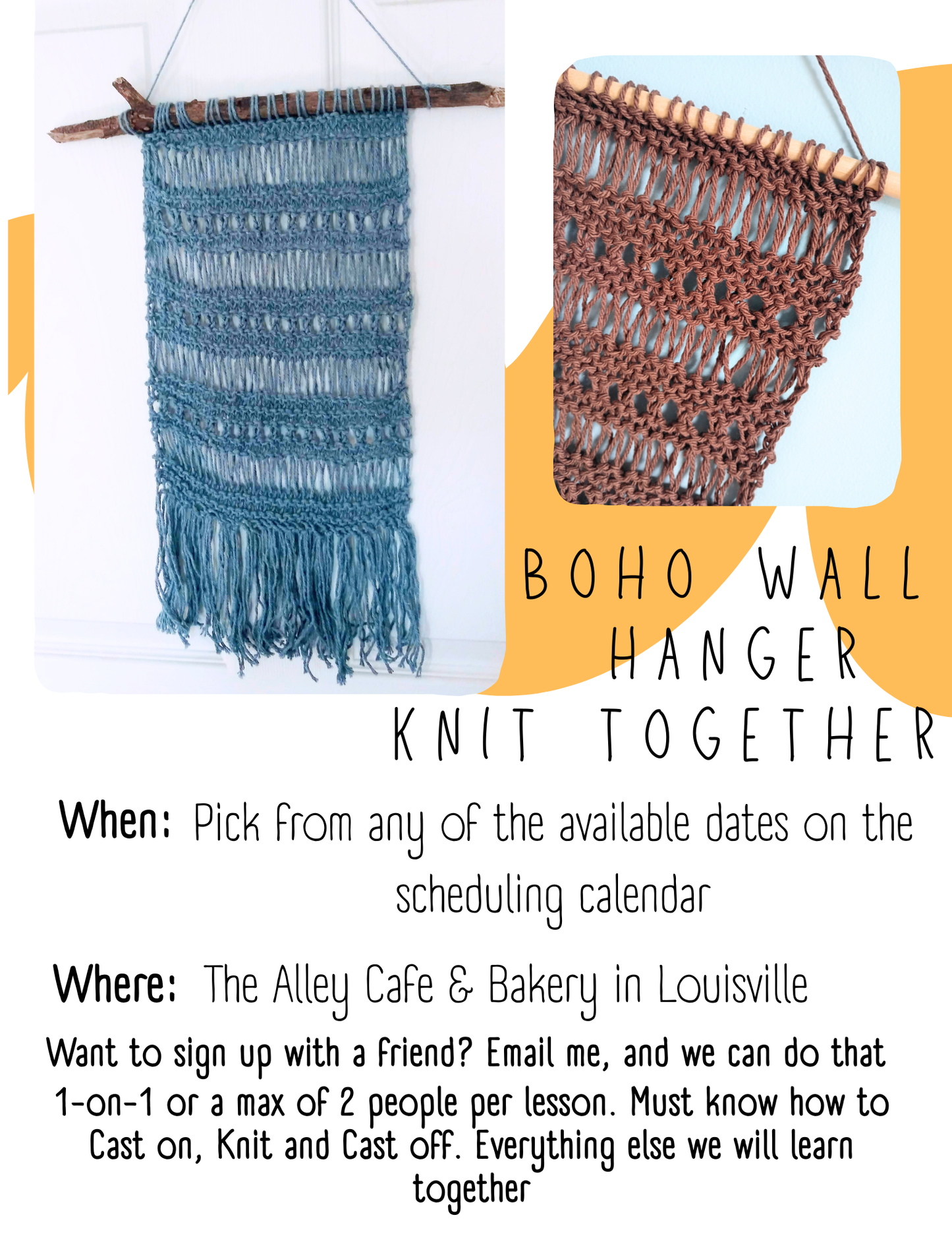 Boho Wall Hang Knit Together