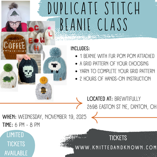 Duplicate Stitch Beanie Class