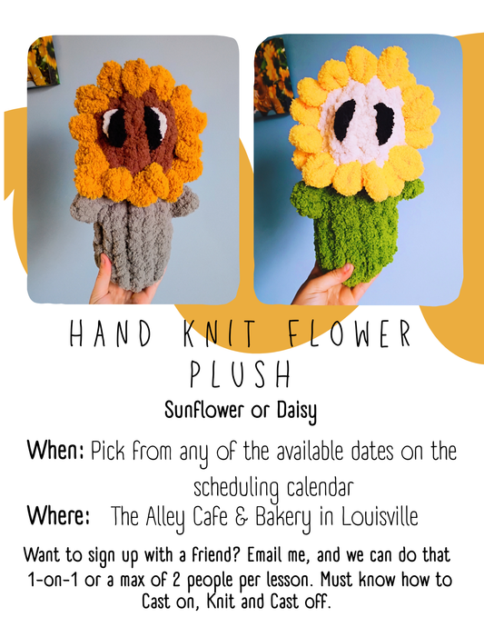 Hand Knit Flower Plush lesson