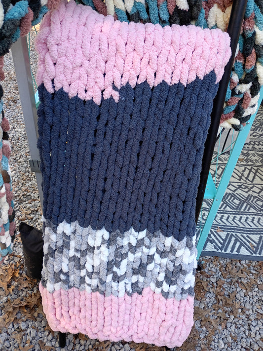 Stripped Pink blanket