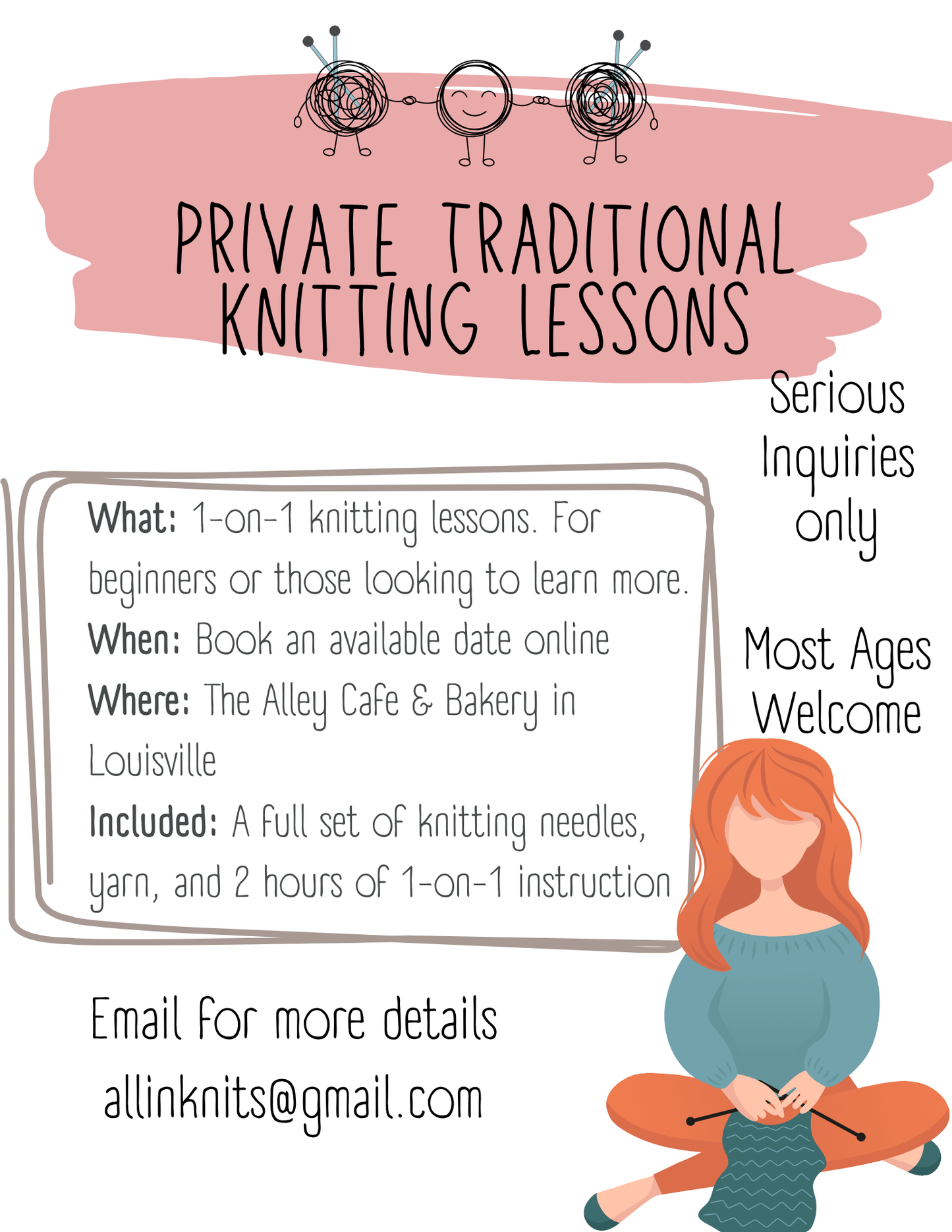 Private Knitting Lessons