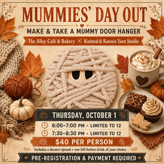 Mummies' Day Out make and take mummy door hanger class flyer